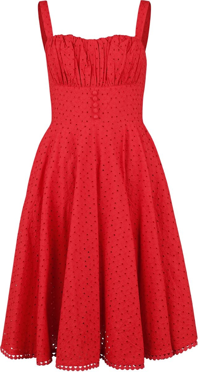 5060919798943 - Valerie Dress Mittellanges Kleid rot in S