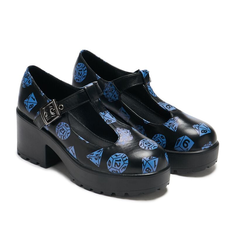 5061074031111 - x D&D Sai Mary Janes Saving Throw Edition High Heel schwarz blau in EU41