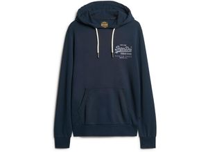 5063068066680 - Superdry Hoodie Tunnelzug Kängurutasche für Herren blau XXL