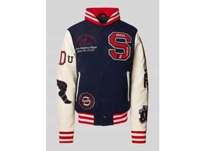 5063068081539 - College-Jacke aus Woll-Mix mit Stehkragen