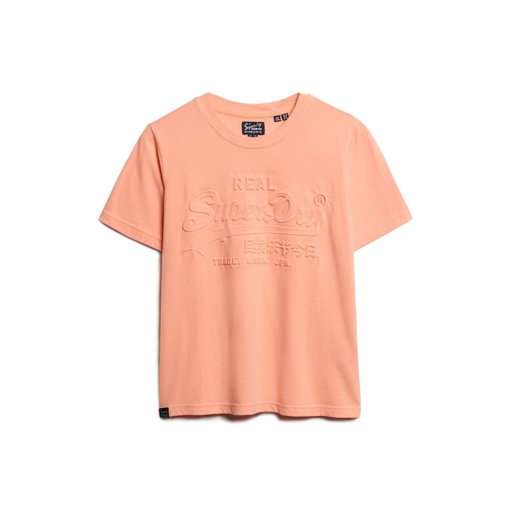5063068101572 - Damen T-Shirt mit Reliefmuster Superdry