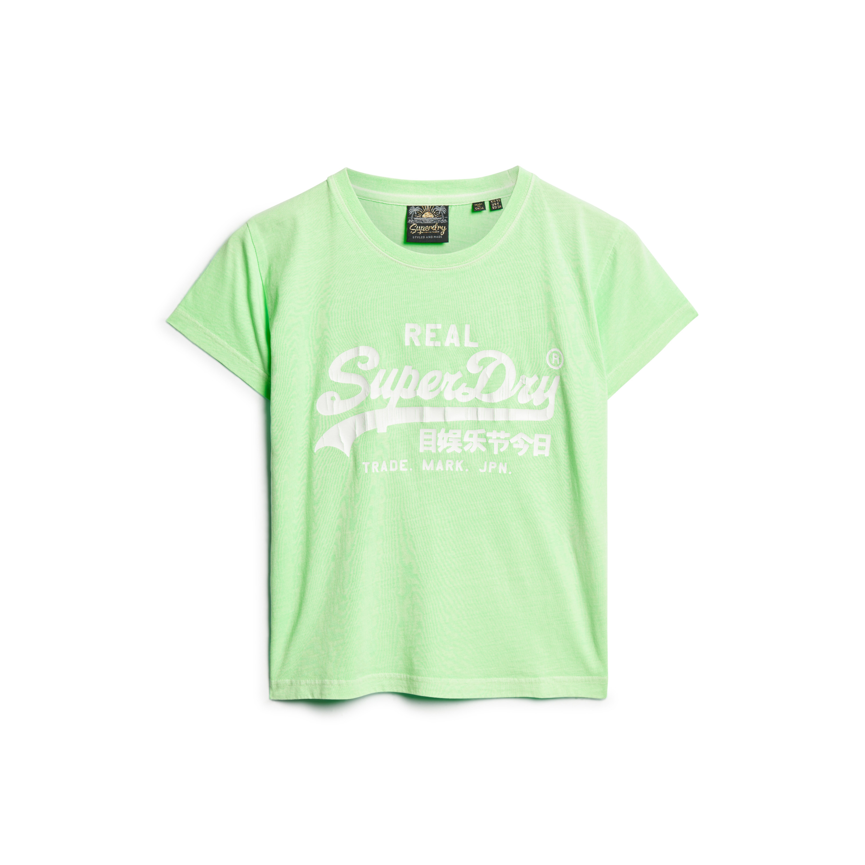 5063068103132 - Eng anliegendes T-Shirt mit Neonmotiv Damen Superdry 5063068103132 - Eng anliegendes T-Shirt mit Neonmotiv Damen Superdry