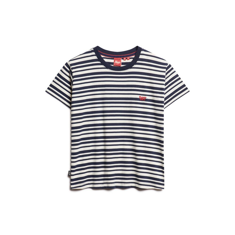 5063068105914 - Gestreiftes Damen-T-Shirt Essential Logo