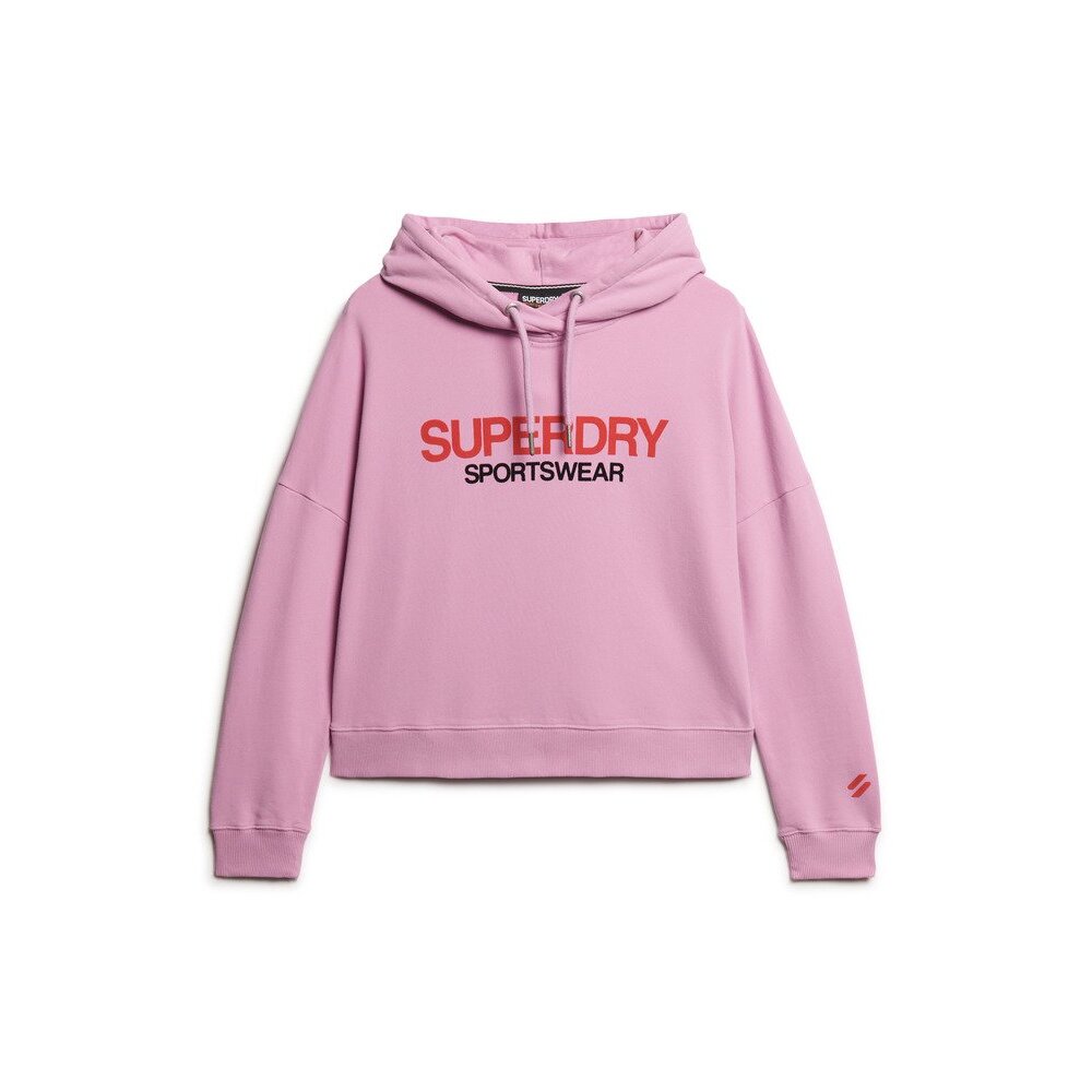 5063068106775 - Damen Hoodie mit geradem Schnitt und Logo Superdry