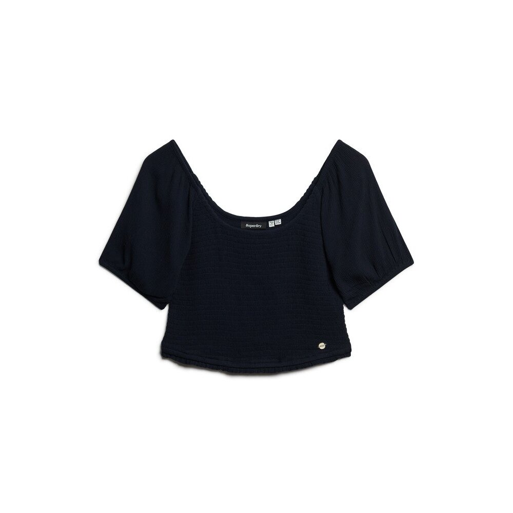 5063068121235 - Smockiertes T-Shirt für Frauen Superdry