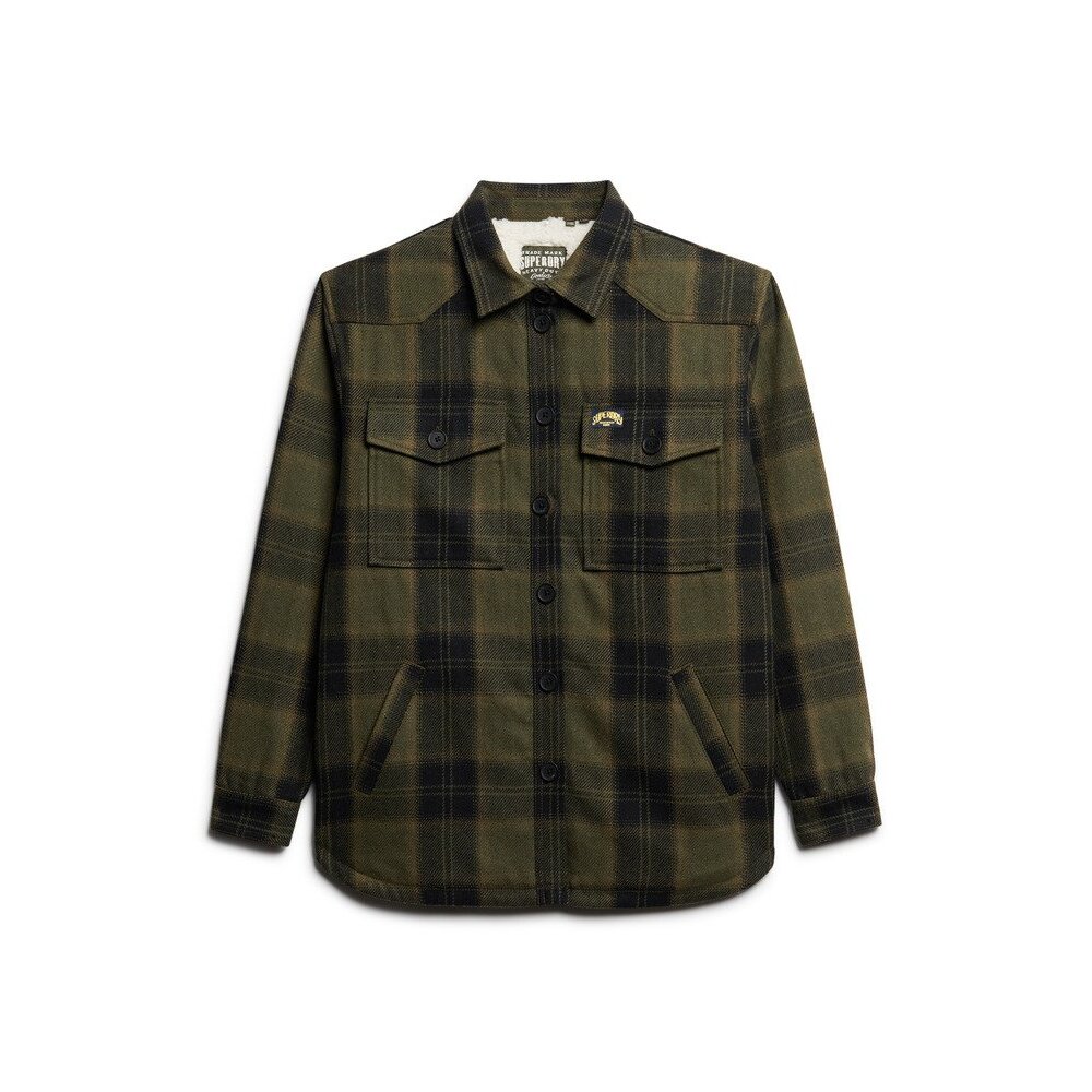 5063068227746 - Damen-Karomuster-Schal aus Lammfell Superdry