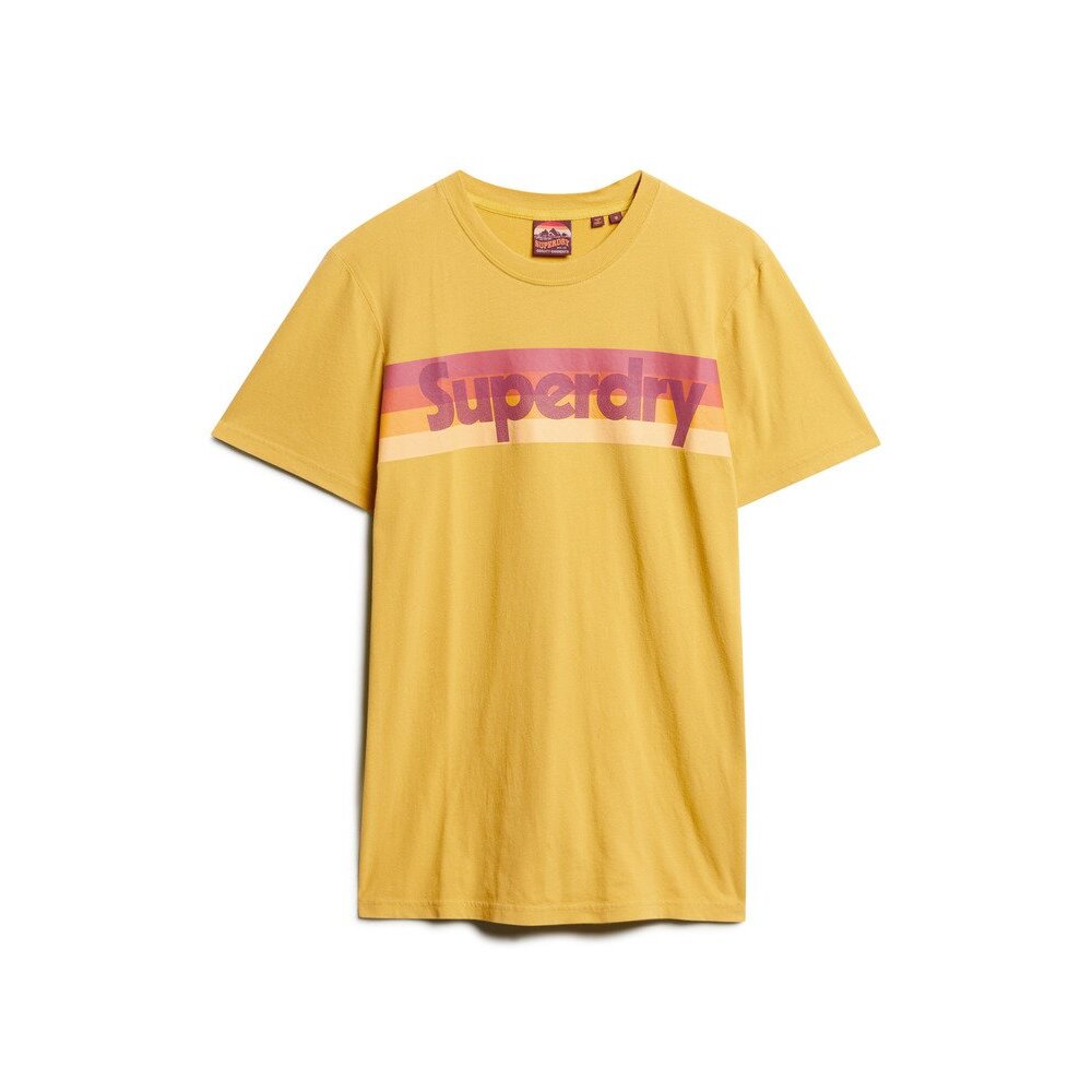 5063068289317 - Gestreiftes Retro-T-Shirt mit Logo Superdry