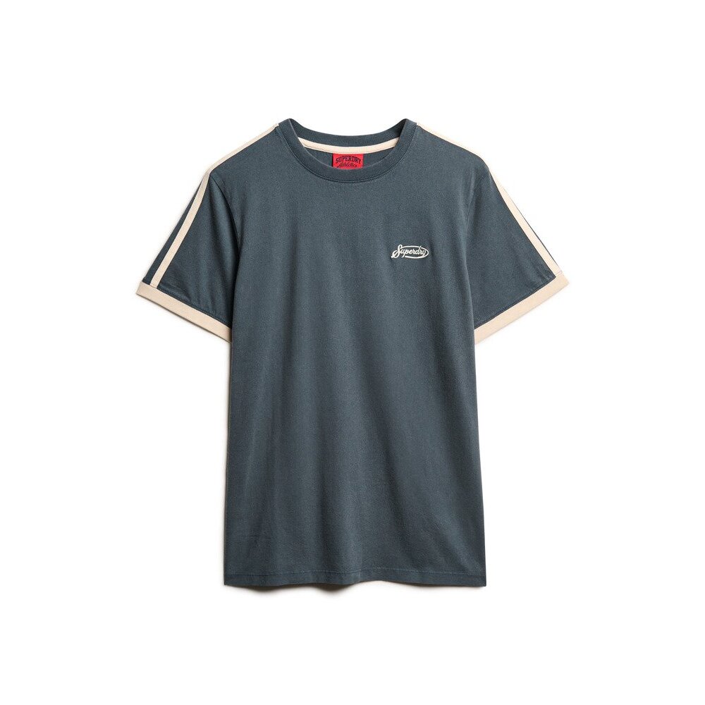 5063068296988 - Retro-gestreifter T-Shirt mit Logo Essential