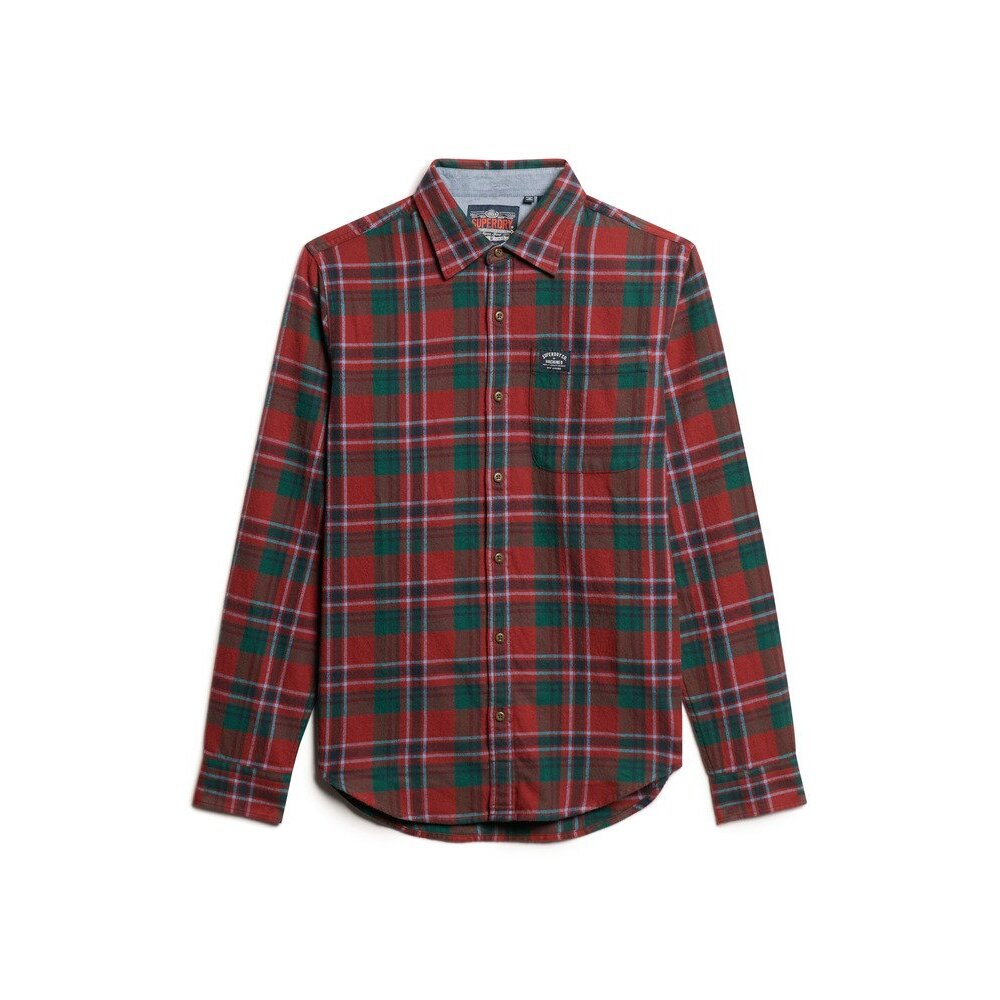 5063068314507 - Kariertes Langarmhemd aus Baumwolle Superdry