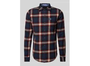 5063068314682 - Slim Fit Freizeithemd mit Label-Patch Modell Lumberjack