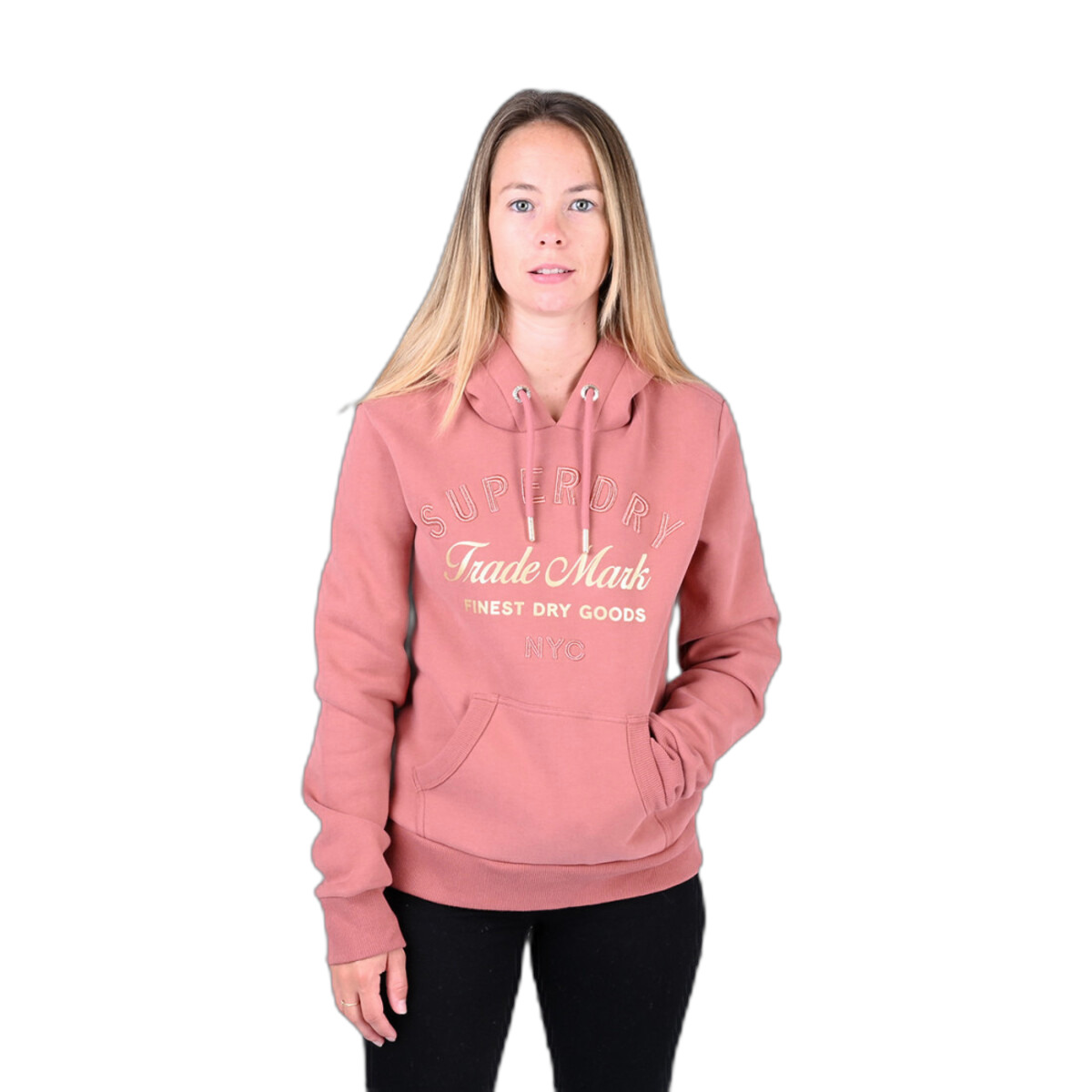 5063068356163 - Hoodie Damen Luxe Metallic Logo