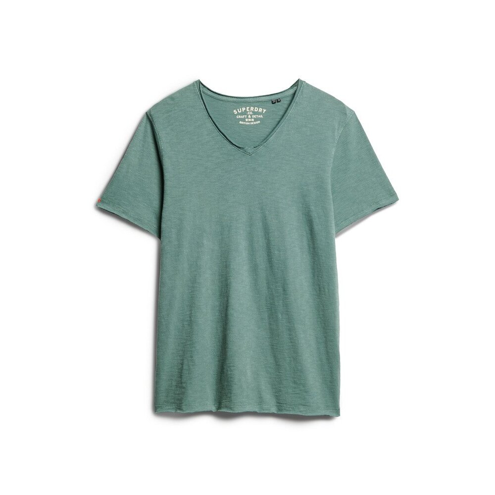 5063068401023 - T-Shirt mit V-Ausschnitt und offenen Kanten Superdry