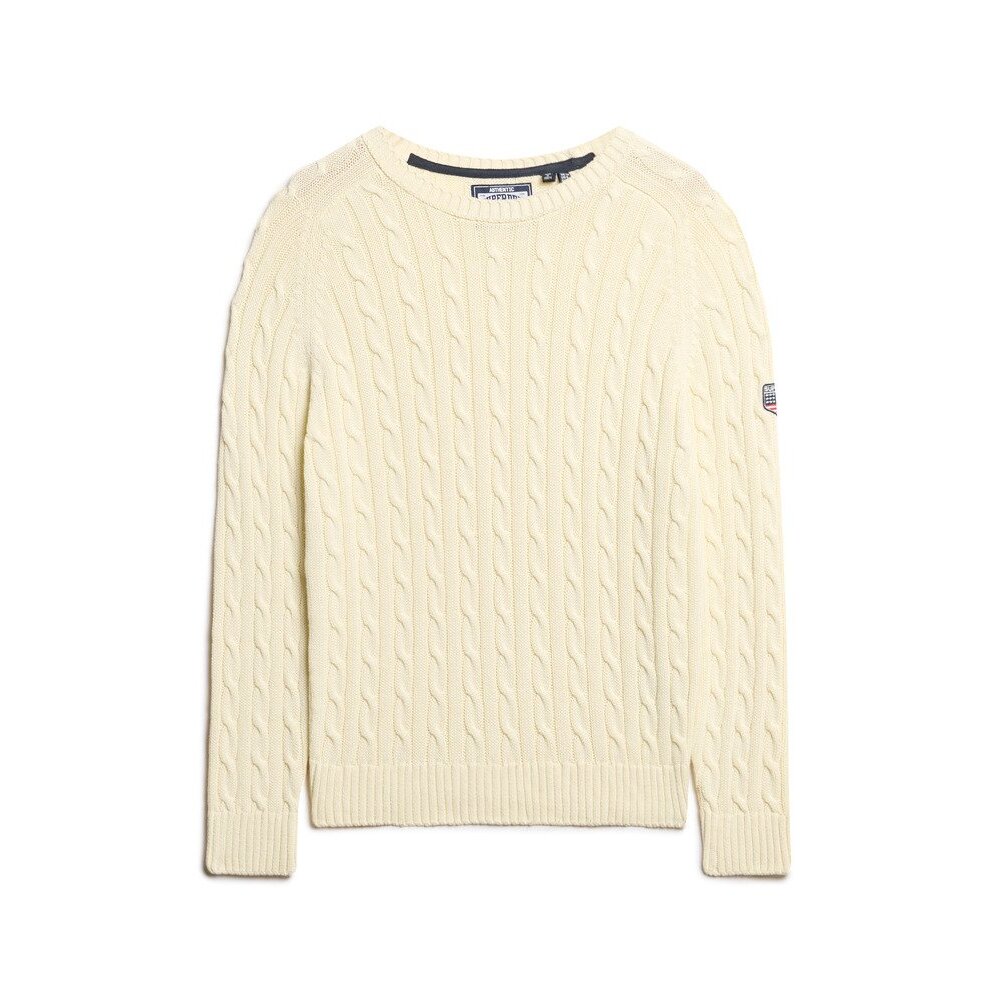 5063068472979 - Großer Pullover mit Zopfmuster für Frauen Superdry