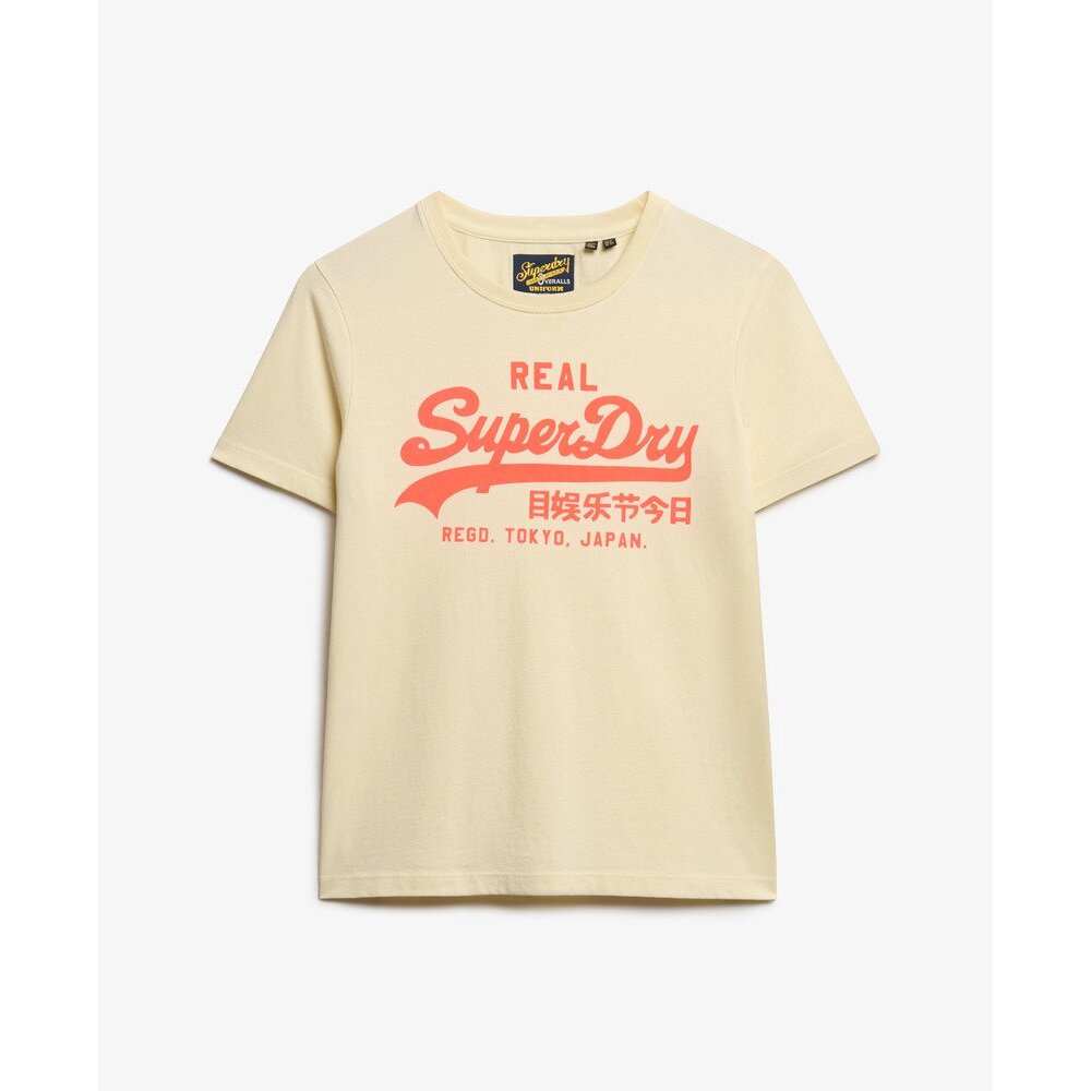 5063068497521 - Eng anliegendes T-Shirt Damen Vintage Logo Neon