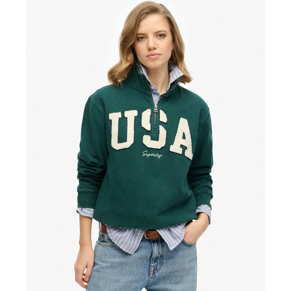 5063068498962 - Sweatshirt half zip Damen Athletic Ess Applique