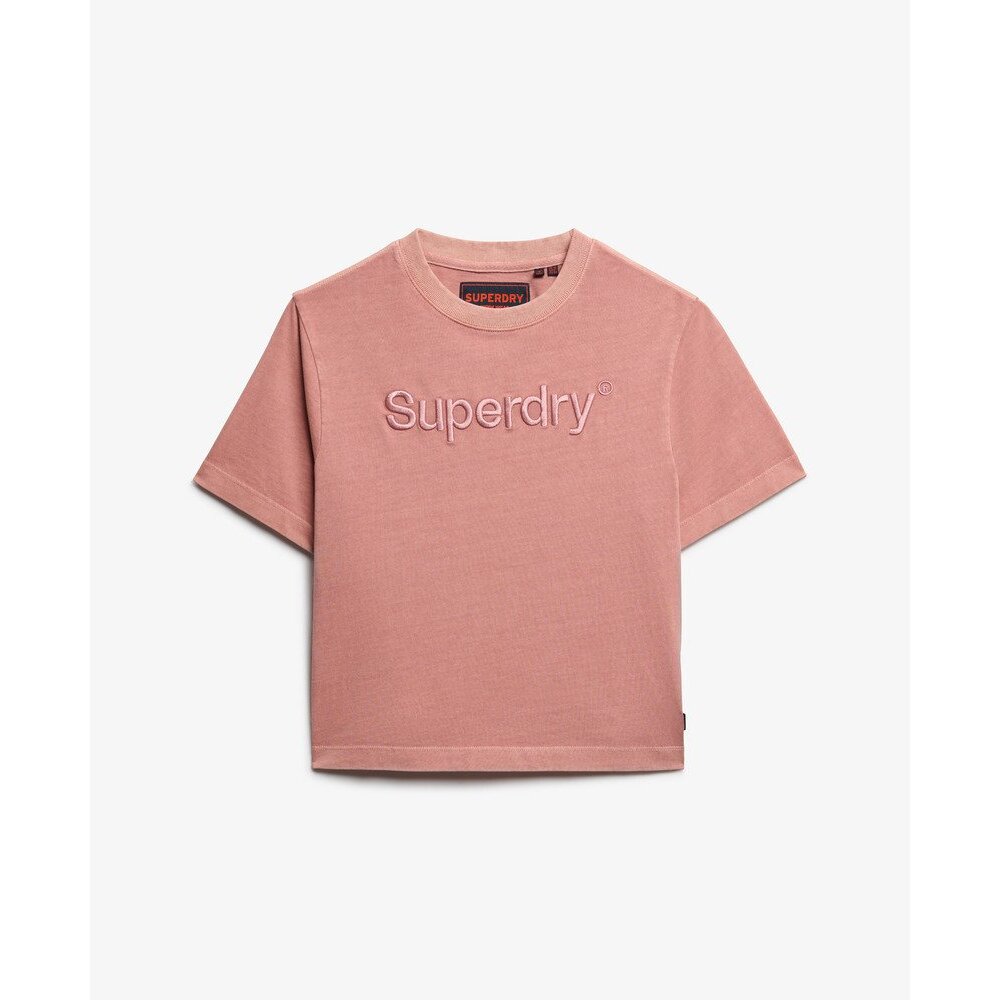 5063068529208 - Weites gesticktes Damen-T-Shirt Core Logo