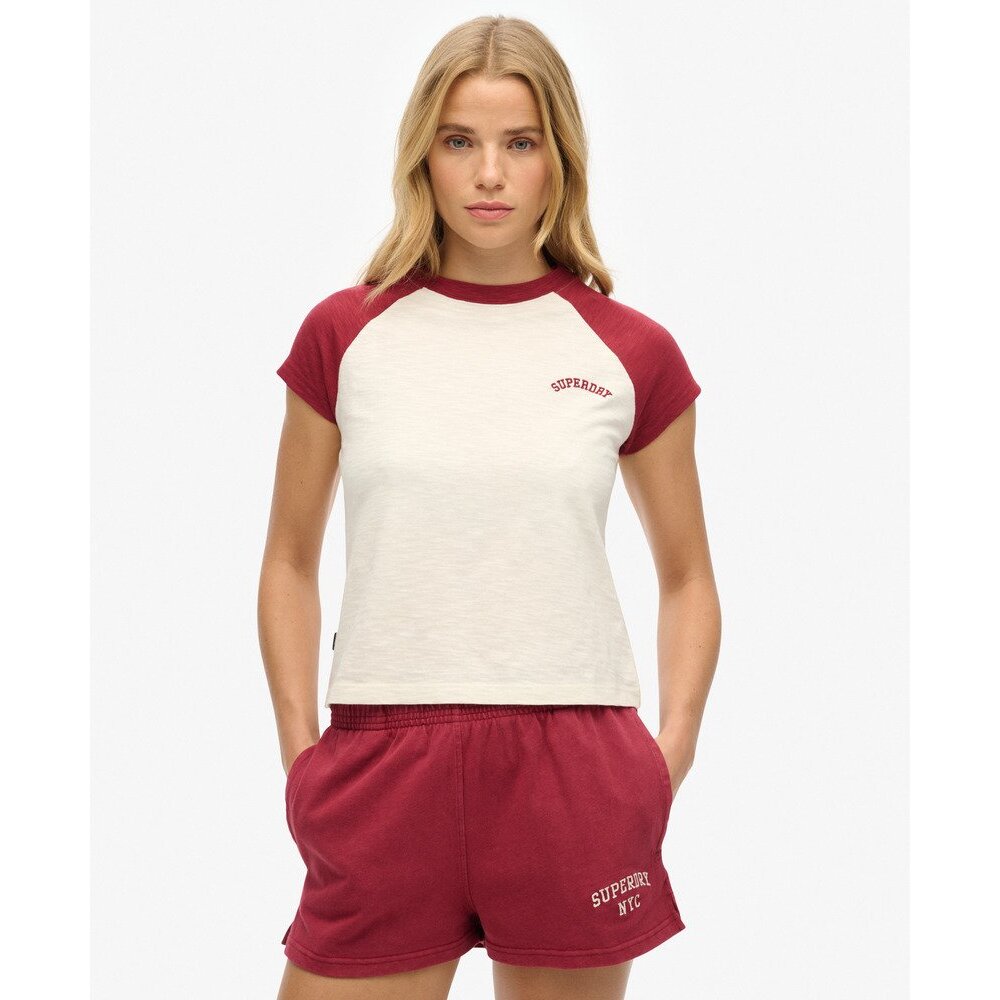 5063068550370 - Bio-Baumwoll-T-Shirt mit Raglanärmeln und Damen-Logo Essential