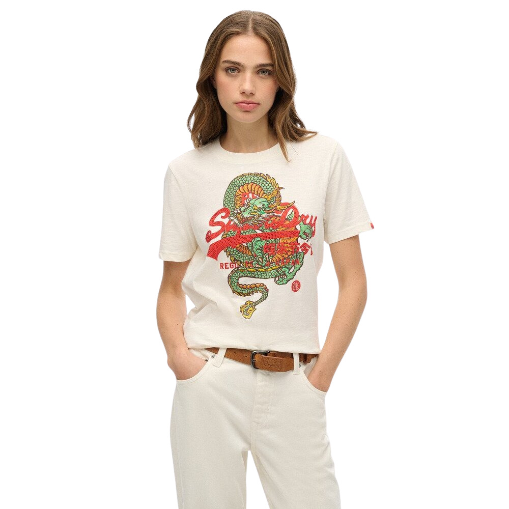 5063068606978 - Lässiges T-Shirt Damen Vintage Logo Tokyo