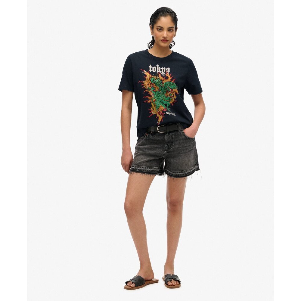 5063068607326 - Lässiges T-Shirt Damen Vintage Logo Tokyo 5063068607326 - Lässiges T-Shirt Damen Vintage Logo Tokyo