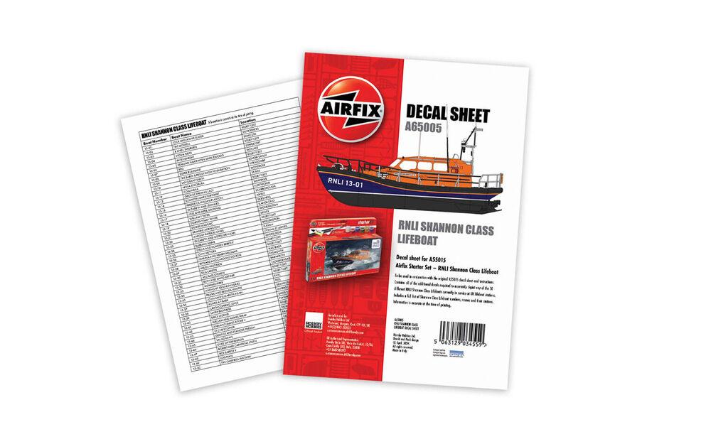 5063129034559 - Decal Sheet - RNLI Shannon Class Lifeboat (A55015)