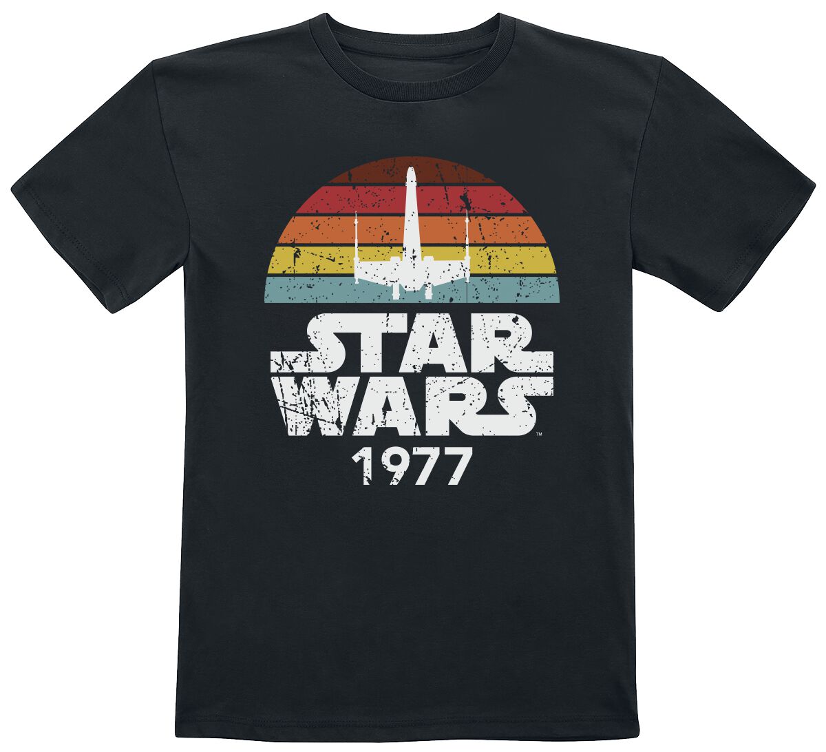 5063283271395 - Kids - Rainbox X-Wing 1977 T-Shirt schwarz in 104