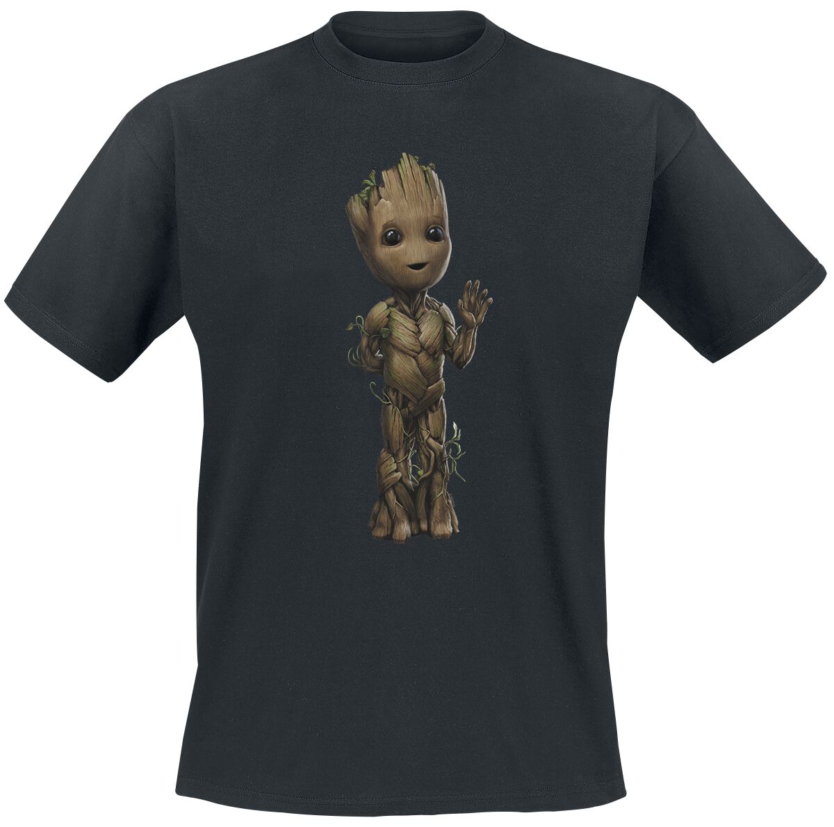 5063283271906 - I Am Groot - Wave Pose T-Shirt schwarz in L