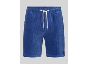 5063347526096 - Regular Fit Cordshorts mit Logo-Badge Modell TOMATRO