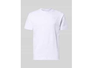 5063347646312 - T-Shirt mit Label-Stitching und Rundhalsausschnitt
