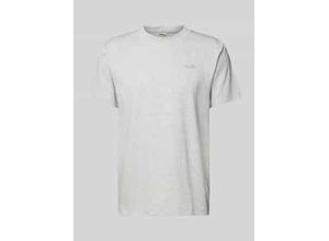 5063347646350 - T-Shirt mit Label-Stitching und Rundhalsausschnitt