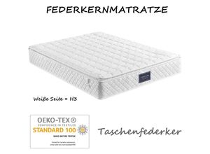 5063371010219 - Federkernmatratze mit Taschenfederker 7 Zonen Kaltschaum Matratze mit Härtegrad H3 100%Oeko-Tex schadstoffgeprüft 25cm Höhe160x200cm - Merax