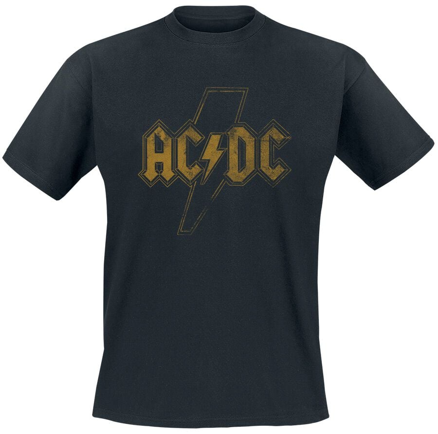 5063376186193 - AC DC Distress Flash T-Shirt schwarz in S