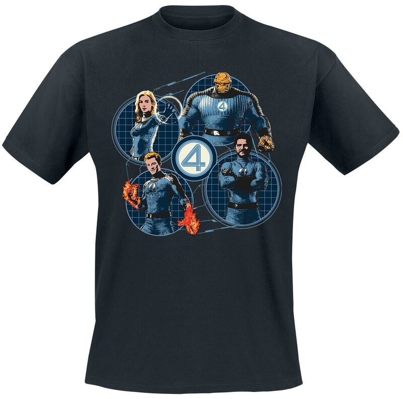 5063609255603 - Group Grid Circle T-Shirt schwarz in S 5063609255603 - Group Grid Circle T-Shirt schwarz in S