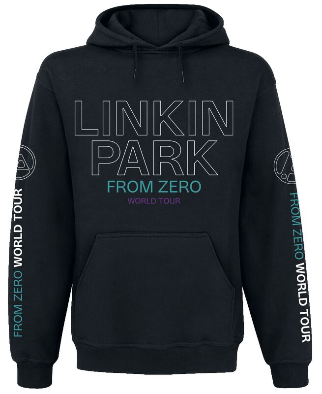 5063609306886 - From Zero To World Tour Kapuzenpullover schwarz in XXL 5063609306886 - From Zero To World Tour Kapuzenpullover schwarz in XXL