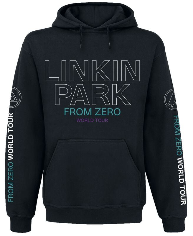 5063609306909 - From Zero To World Tour Kapuzenpullover schwarz in 4XL 5063609306909 - From Zero To World Tour Kapuzenpullover schwarz in 4XL