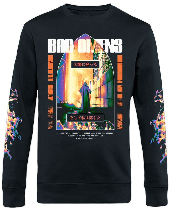 5063609331994 - I Climbed To The Sun And Fell In Langarmshirt schwarz in XXL 5063609331994 - I Climbed To The Sun And Fell In Langarmshirt schwarz in XXL