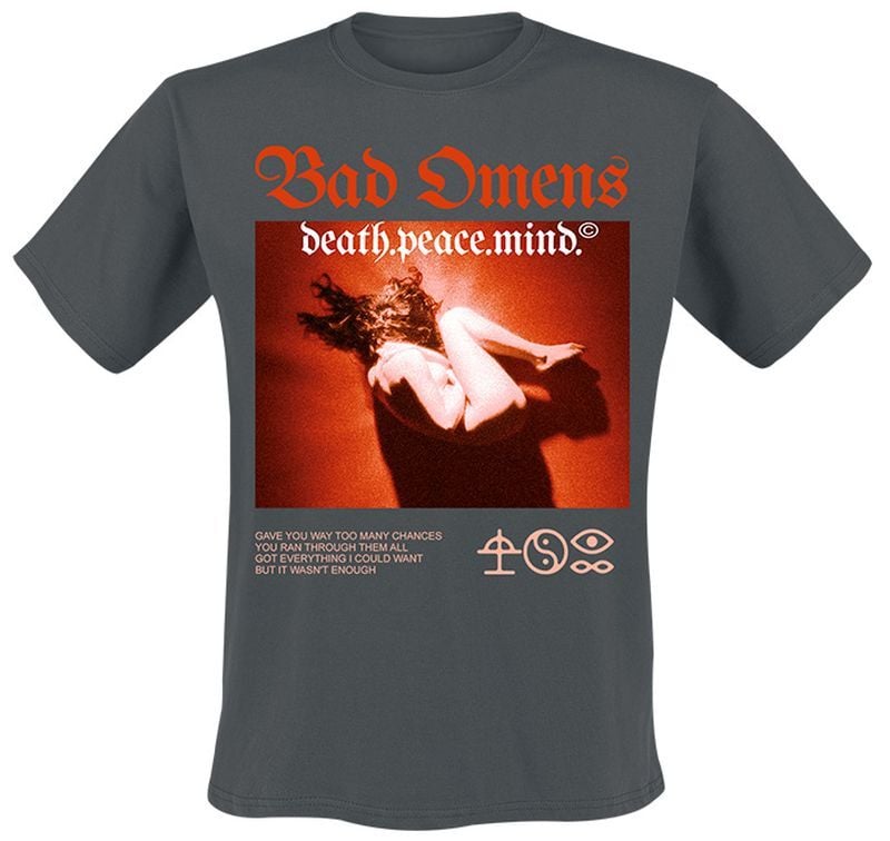 5063609337835 - Death Peace Mind Box Girl T-Shirt dunkelgrau in XXL 5063609337835 - Death Peace Mind Box Girl T-Shirt dunkelgrau in XXL