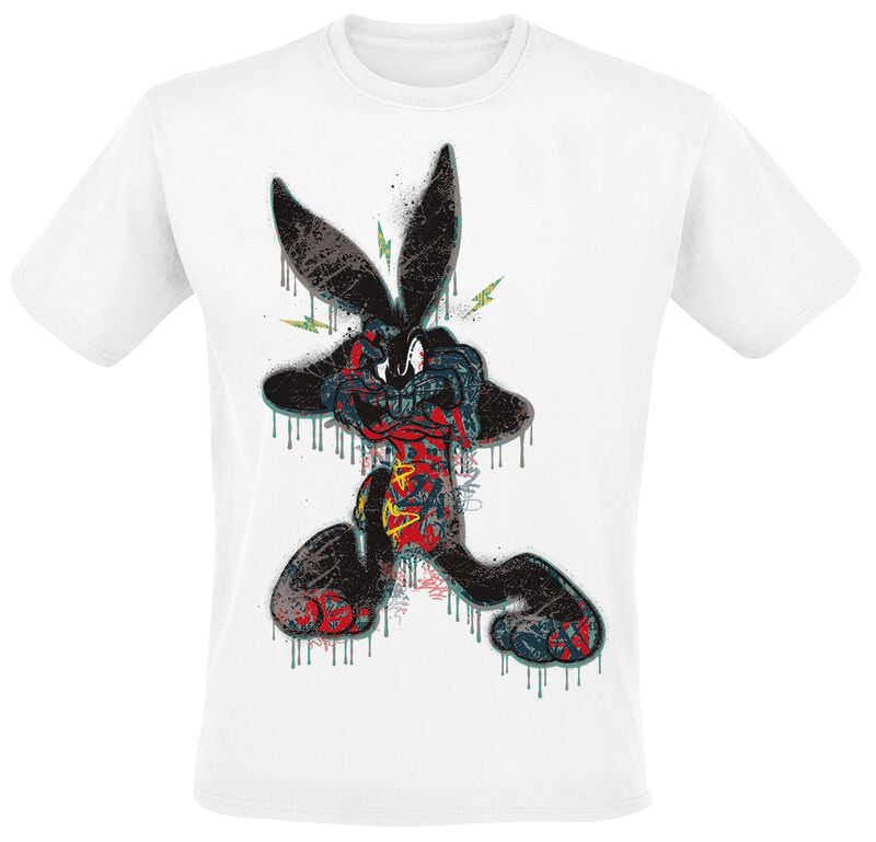 5063609338863 - Bugs Bunny - Dripping Paint T-Shirt weiß in M
