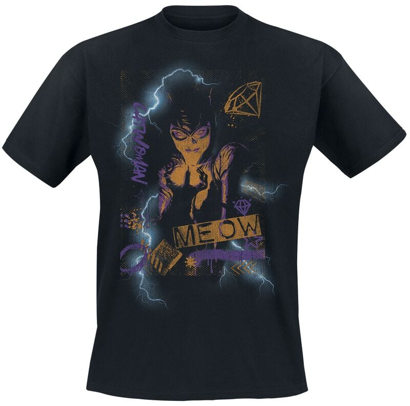 5063609339433 - Catwoman - Meow T-Shirt schwarz in XXL 5063609339433 - Catwoman - Meow T-Shirt schwarz in XXL