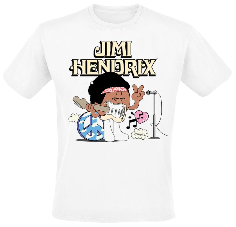 5063609346806 - Peace Cartoon T-Shirt weiß in M 5063609346806 - Peace Cartoon T-Shirt weiß in M