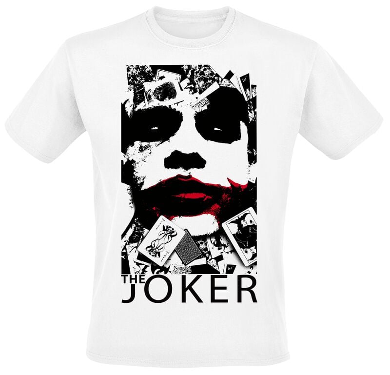 5063609354603 - The Joker - Red Lips T-Shirt weiß in 5XL 5063609354603 - The Joker - Red Lips T-Shirt weiß in 5XL