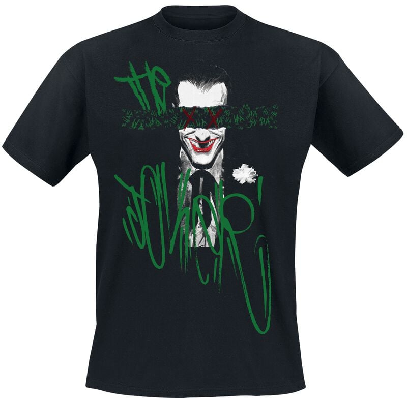 5063609354658 - The Joker - Green Eye Fold T-Shirt schwarz in XXL 5063609354658 - The Joker - Green Eye Fold T-Shirt schwarz in XXL