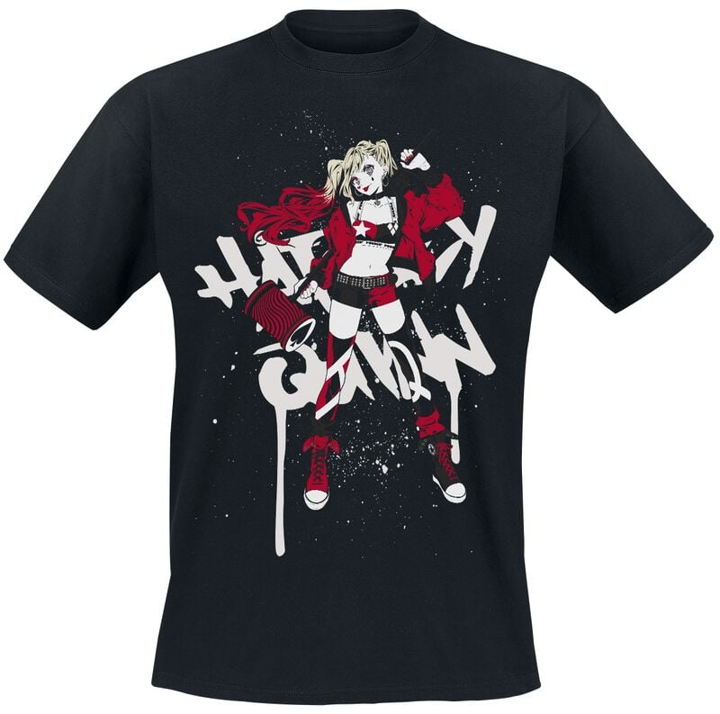 5063609354757 - Harley Quinn - Manga Style T-Shirt schwarz in 4XL
