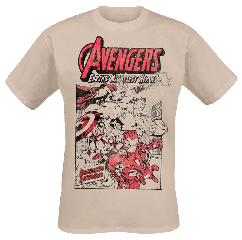 5063609354870 - Earths Mightiest Heroes T-Shirt natur in L 5063609354870 - Earths Mightiest Heroes T-Shirt natur in L