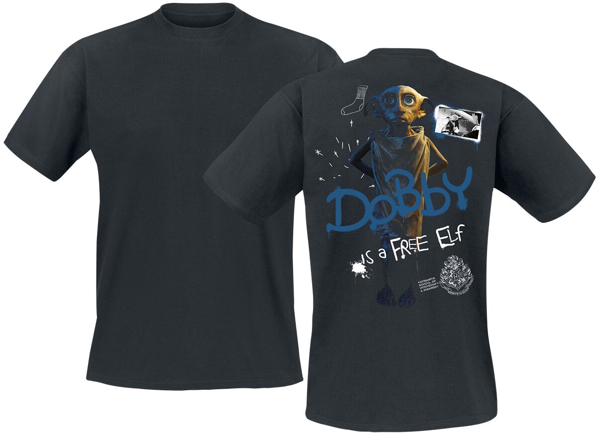 5063609392810 - Dobby Is A Free Elf T-Shirt schwarz in XXL 5063609392810 - Dobby Is A Free Elf T-Shirt schwarz in XXL