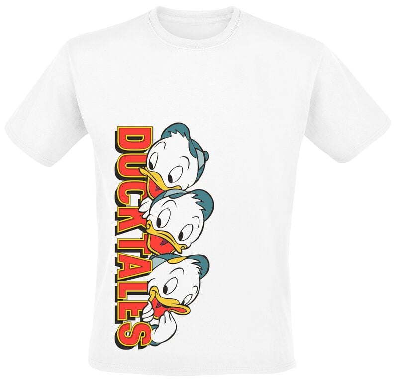 5063609489459 - Ducktales Huey Dewey Louie Peek T-Shirt weiß in S