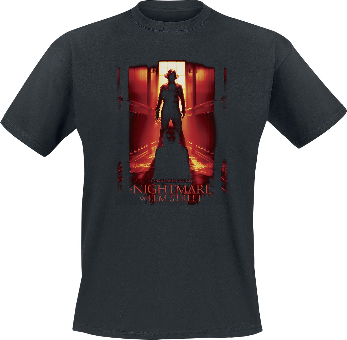 5063609549245 - He Knows Where You Sleep T-Shirt schwarz in S