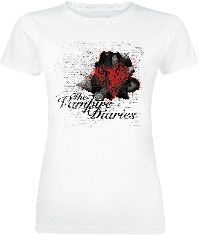 5063609569809 - Heart Diary T-Shirt weiß in XL 5063609569809 - Heart Diary T-Shirt weiß in XL