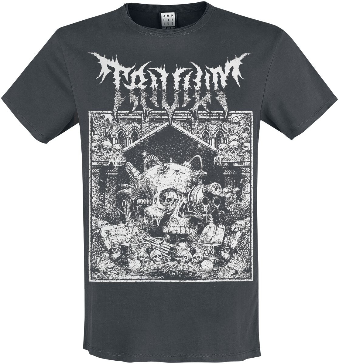 5063666011303 - Skulls T-Shirt charcoal in S 5063666011303 - Skulls T-Shirt charcoal in S