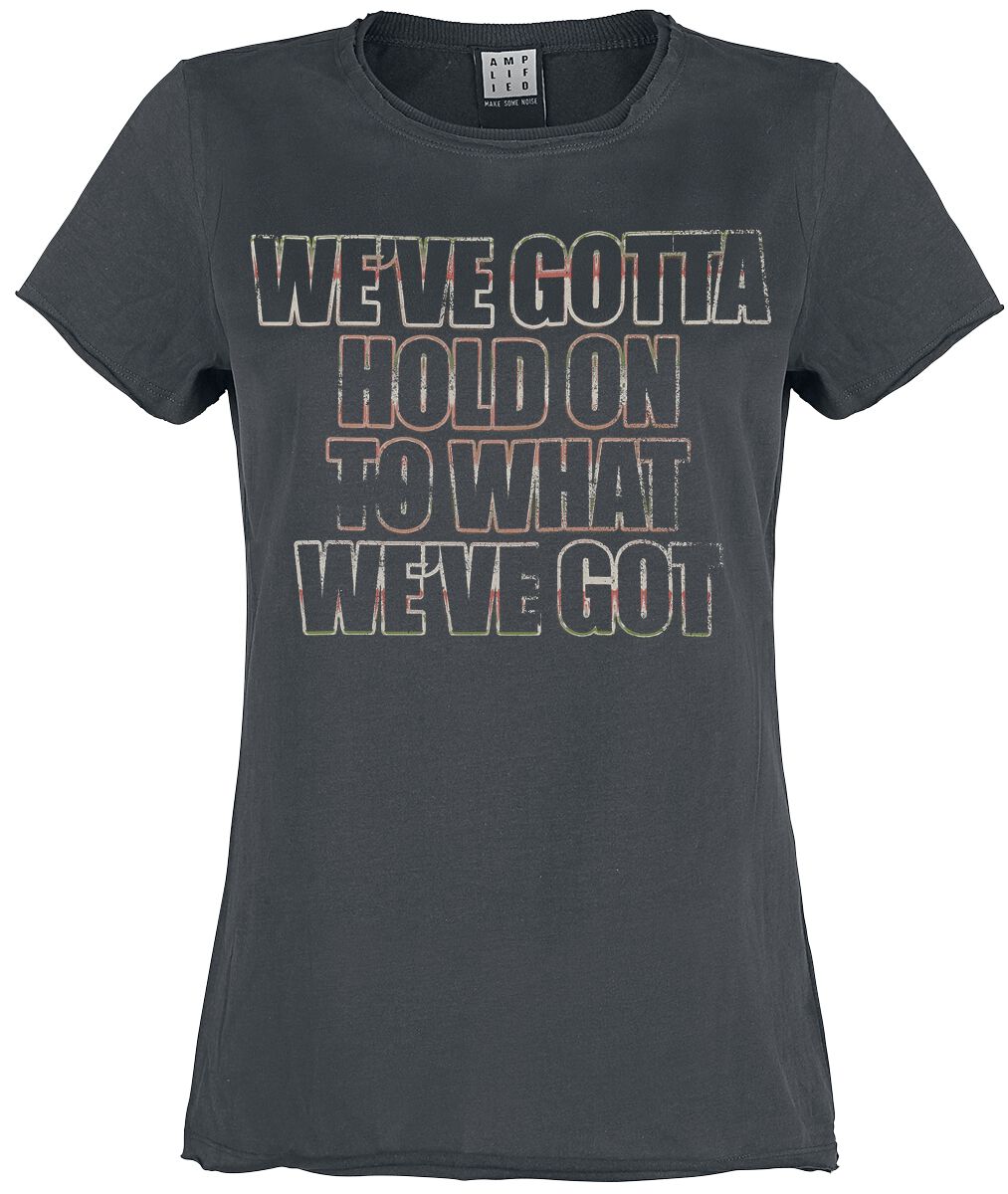 5063666024525 - Amplified Collection - Hold On T-Shirt charcoal in L