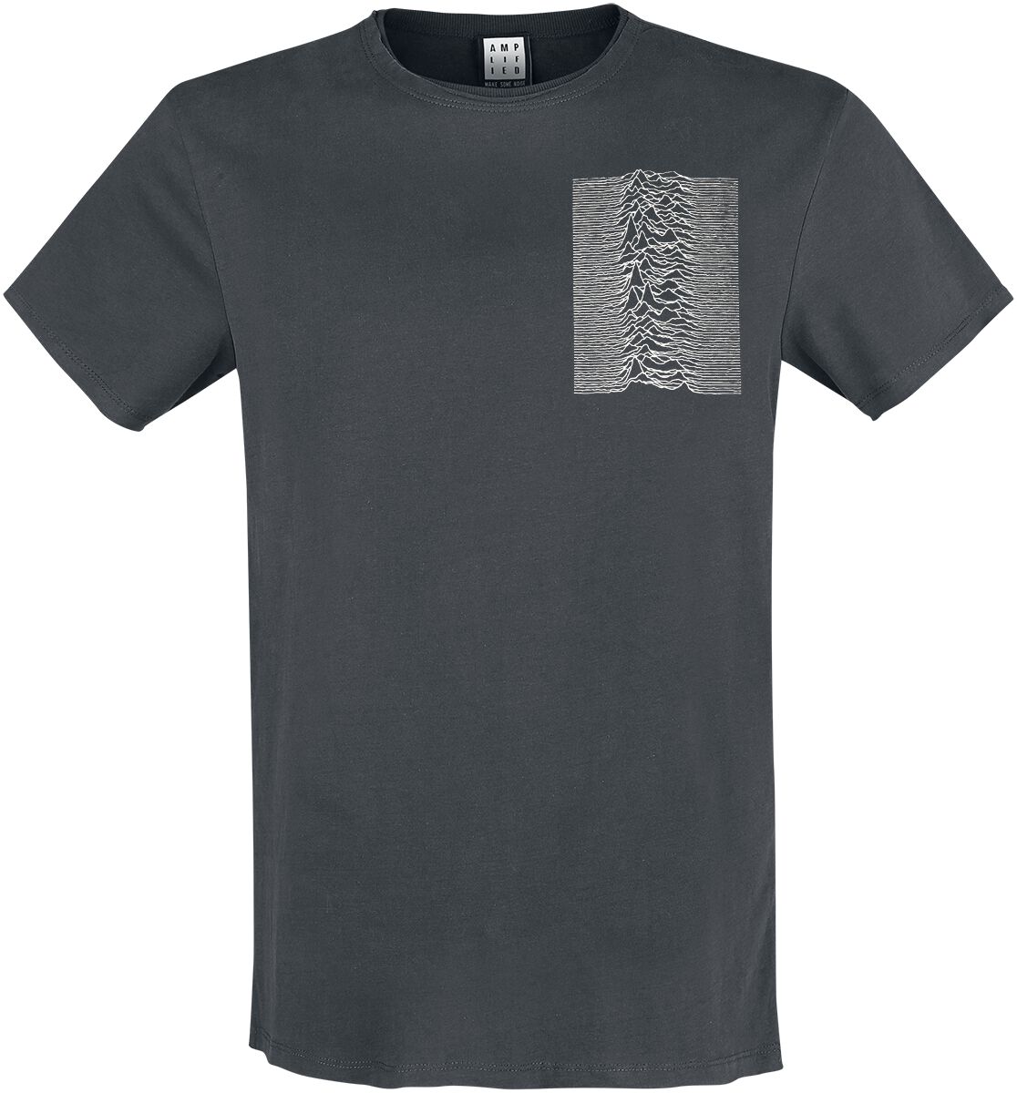 5063666025805 - Amplified Collection - Pulsar Pocket Tracklist T-Shirt charcoal in L